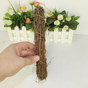 हस्तनिर्मित प्राकृतिक लकड़ी के रतन क्रिसमस की पुष्पांजलि - Product Image 2