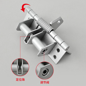Door Closer <b>Hinge</b> 4 Inch <b>Spring</b> Loaded Soft Closing Concealed 180 Degree Opening Angle Minimalist Design - Product Image 2