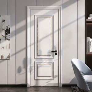 Prix d'usine, vente chaude, portes intérieures classiques en bois massif populaires pour les maisons - Product Image 2