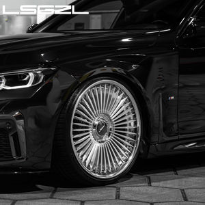 LSGZL kustom 2 potong tempa logam campuran 18 19 20 21 22 inci dipoles roda krom 5x114.3 5x130 6x139.7 pelek untuk Range Rover Jaguar - Product Image 4