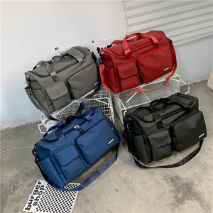 Büyük kapasiteli su geçirmez spor salonu seyahat çantası sıcak satmak OEM + ODM omuz seyahat spor spor spor Tote özel spor çanta - Product Image 4