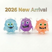 Jouet Squishy Petit Monstre, Jouet Anti-Stress le Plus Vendu en 2026, Sensation de Maltose et d'Eau, Jouet Sensoriel à Presser, Personnalisable