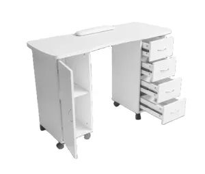 M704 moderne manucure Bureau avec Nail rack salon Nail Table de