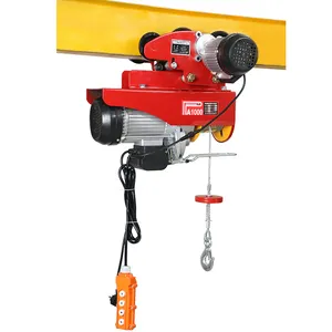 Mobile 1000kg 220 volt electric winch with electric trolley radio remote control