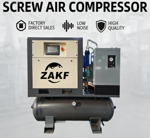 <span class=keywords><strong>Compresseur</strong></span> d'air à vis à vitesse fixe intégré ZAKF <span class=keywords><strong>de</strong></span> fabrication chinoise, 30HP 22KW, avec sécheur et réservoir pour l'industrie textile et cimentaire - Product Image 1