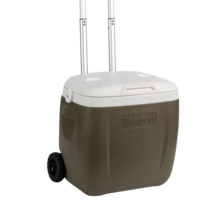 Table de pique-nique moderne 2-en-1 avec couvercle |   Glacière isotherme portable 36L et table de plage pour la pêche, le camping, les barbecues et les canettes