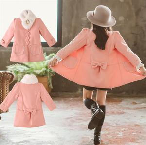 Vêtements en gros de marque sans nom : Manteaux pour enfants en fausse fourrure de marque avec boutons - Product Image 4