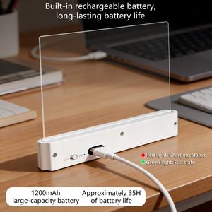 Book Lights Reading Rechargeable LED Flat Panel Full Page Eye Protection Bed Night Reading Lamp for Reading Room Dimmable - Product Image 4
