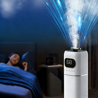 Humidificateur ultrasonique sur pied avec réservoir d'eau de 8 L, diffuseur d'arômes intelligent avec télécommande pour toute la maison et le bureau