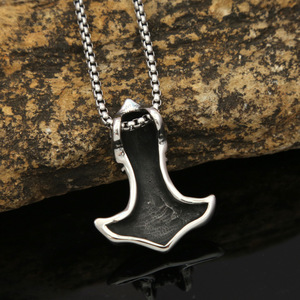 Yunnique-collar con colgante de martillo de Thor de acero inoxidable para hombre, estilo vikingo nórdico, regalo, joyería, accesorio de moda - Product Image 3