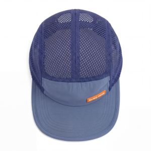 Casquette Trucker 5 Panneaux en Similicuir avec Patch en Jean et Logo Personnalisé, Imperméable et Respirante, Dos en Maille pour l'Extérieur, Vente en Gros - Product Image 4