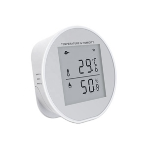 2023 di recente lancio del sensore di umidità della temperatura Tuya Smart WiFi per montaggio a parete/Desktop con rilevamento della batteria scarica PST-WSD400H - Product Image 1