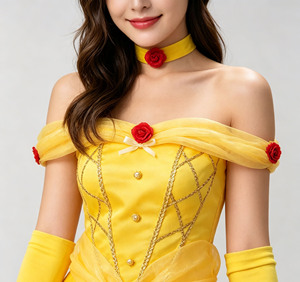 Halloween Sexy Fairy Princess <b>Belle</b> <b>Fancy</b> <b>Dress</b> <b>Adult</b> Women Fantasia Beauty Beast Cosplay Costumes Female Anime Cosplay Clothing - Product Image 6