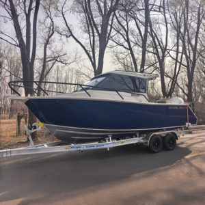 <span class=keywords><strong>Bateau</strong></span> <span class=keywords><strong>de</strong></span> pêche rapide Gospel Offshore personnalisé, entièrement soudé, en aluminium, 7,5 m (25 pieds), avec moteur hors-bord 250-350 CV et cabine entièrement fermée - Product Image 1