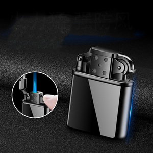 Vente en gros briquets créatifs à flamme bleue en alliage de zinc coupe-vent micro-cuivre brillant torche haut de gamme allume-cigare au kérosène <span class=keywords><strong>ZORRO</strong></span> - Product Image 1