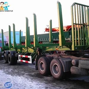 China brand 2/3 Axles 60T Timber Transport semi trailer to carry wood sale