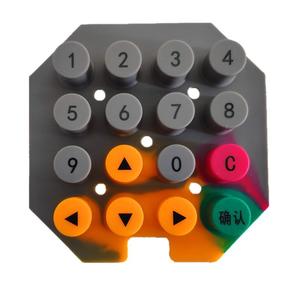 Teclado de silicona de tacto suave resistente al desgaste para selección de función de osciloscopio PU recubierto de superficie para electrodomésticos - Product Image 6