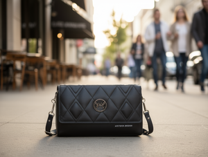 Borsa Tote da Donna con Doppio Manico, Trapuntata a Rombi in Microfibra e Pelle Sintetica per Uso Quotidiano - Product Image 2