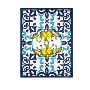 Asciugamano da Cucina Excelsa in Cotone Amalfi 50x70 Cm con Stampa Floreale - Product Image 1