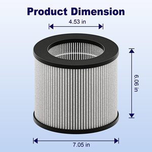 Compatible con Bissell <span class=keywords><strong>MyAir</strong></span> Personal 2801, 2780, 2780A, 2780B, 2780P, 27809, filtro de alta eficiencia y carbón, paquete de 2 - Product Image 3