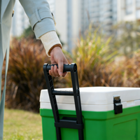Glacière à roulettes grande capacité 32L 56L, isotherme en PU, avec poignée, maintien au frais 48H pour le camping, la pêche, les camping-cars et les activités de plein air
