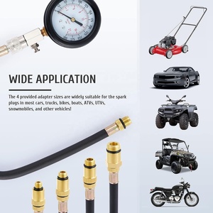 Tự động 0-300 PSI không khí nén đo Meter Tester kit xi lanh kiểm tra áp suất cho xăng gas loại động cơ công cụ Chẩn đoán - Product Image 4