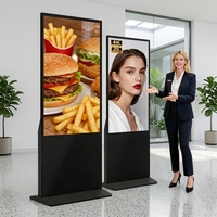 Pantalla Digital de 32 Pulgadas, Señalización, Kiosco Publicitario, Pantalla Táctil LCD, Soporte de Piso Inteligente con WIFI para Interiores, OEM