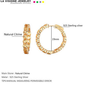 Boucles d'oreilles pendantes en cristal jaune, style vintage, essentielles pour les banquets, romantiques, plaquées argent 925 avec or 18 carats, bijoux personnalisés - Product Image 2