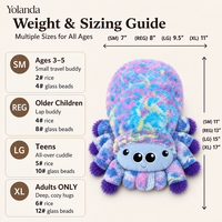 Peluche personnalisée chauffante en tissu, douce et colorée, en forme d'araignée lestée pour le confort et la chaleur