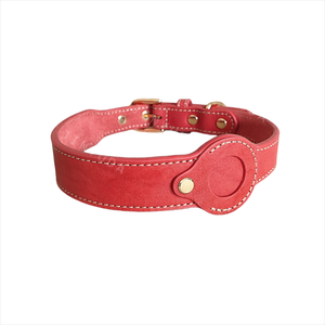Collar de Cuero de Lujo <span class=keywords><strong>para</strong></span> <span class=keywords><strong>Perros</strong></span> con Rastreador GPS, Acolchado Suave, Soporte <span class=keywords><strong>para</strong></span> Etiqueta Inteligente, Ajustable, 7 Colores <span class=keywords><strong>para</strong></span> <span class=keywords><strong>Perros</strong></span> Pequeños y Grandes - Product Image 3