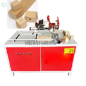 Automatic recycle compressed sawdust wooden blocks press making machine wood chip tray block maker cutter machine price