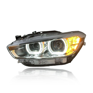 Fari LED Bicolore Giallo e Bianco SJC per <span class=keywords><strong>BMW</strong></span> Serie <span class=keywords><strong>1</strong></span> <span class=keywords><strong>F20</strong></span> 118i 2015-2018, Fari Modificati Plug and Play, Luci Anteriori per Auto - Product Image 3