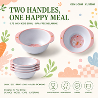 Fournisseur en gros OEM ODM – Assiette en mélamine empilable de 12,5 cm motif palmier pour pique-nique extérieur et buffet d'hôtel