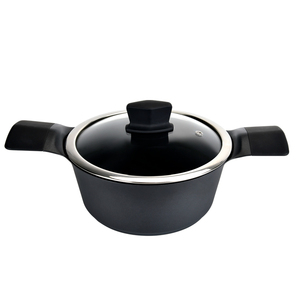 Vente en gros Batterie de cuisine personnalisée en fonte d'aluminium marmite ronde 20cm 24cm 28cm casserole antiadhésive - Product Image 5