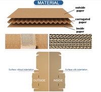 Boîtes rigides en carton ondulé personnalisées avec impression couleur, emballage écologique imperméable pour livraison express, doublure en mousse