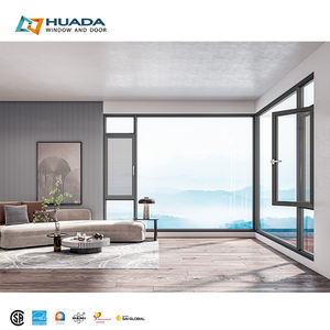 مشروع منزل مخصص ، نافذة زاوية حديثة معزولة للحرارة ، نافذة مزدوجة عازلة للصوت ثلاثية - Product Image 1