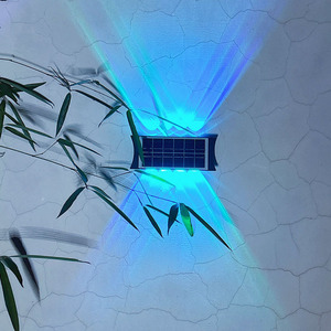 ไฟติดผนังโซลาร์เซลล์ 81012 ชิป LED สำหรับภายนอกบ้าน สวนหย่อม แสงตกแต่งกันน้ำ ไฟส่องผนังสร้างบรรยากาศ - Product Image 2