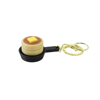 Porte-clés Fidget Clicker 3D en forme de gaufre, clé de clavier simulée pour petit-déjeuner, jouet anti-stress pour les doigts, vente en gros, personnalisable