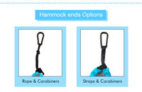 Hamac d'extérieur de vente chaude hamac de camping en toile durable confortable et portable avec sacs et sangles d'arbre