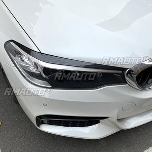 Accessoires de décoration de phares de voiture, type paupières/sourcils, pour BMW Série 5 G30 525i 530i 2017-2020 - Product Image 3