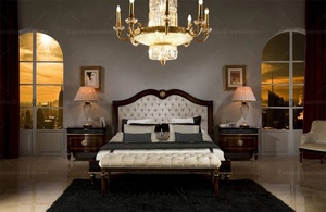 Set Camera da Letto in Legno di Lusso Stile Neo <span class=keywords><strong>Classico</strong></span> con Letto King Size - Product Image 6