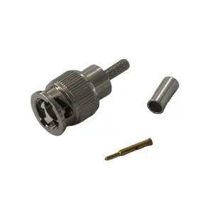 Conector de crimpado macho rf 75ohm Mini BNC para Cable RG179