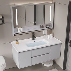 Smart washing integrated modern simple wall-mounted washbasin smart bathroom cabinet - Product Image 5