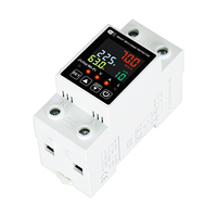 Disjoncteur intelligent Wi-Fi 63A 110V/220V avec mesure de consommation Kwh, minuterie, protection contre les surtensions, les surintensités et les fuites pour système de maison connectée