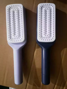 Bàn chải tóc tự làm sạch hyra với lược massage chống tĩnh điện tay cầm Kính thiên văn 2 trong 1 màu tím - Product Image 6