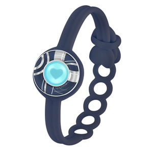 Mode bijoux intelligents <span class=keywords><strong>totwoo</strong></span> Candy Collection Single Wave Bracelets tactiles longue distance bleu foncé pour les couples - Product Image 1
