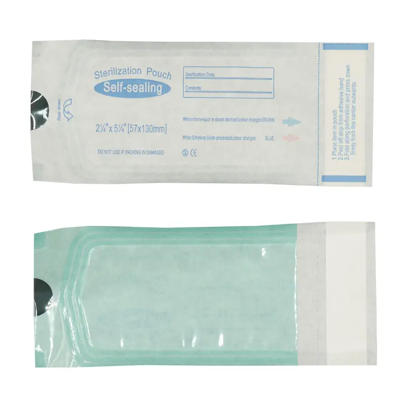 Self-Sealing Medical Sterilized Pouch Disposable Bag with Flexo Printing for Medical Use