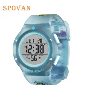 2023 spovan phim hoạt hình mới Silicone trẻ em xem với ba trường hợp đồng hồ có thể thay thế