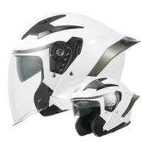 Casque de collision modulaire ABS bleu populaire pour adultes demi-visage ouvert garde-tête de moto directement de l'usine