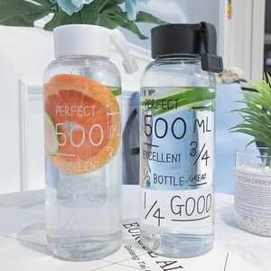 Graziosa Bottiglia d'Acqua Motivazionale da 500ml con Scala Graduata per Bambini e Adulti, Bottiglia con Indicatori di Volume per Regalo Quotidiano - Product Image 4